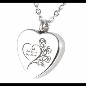 Urn Pendant Heart Necklace